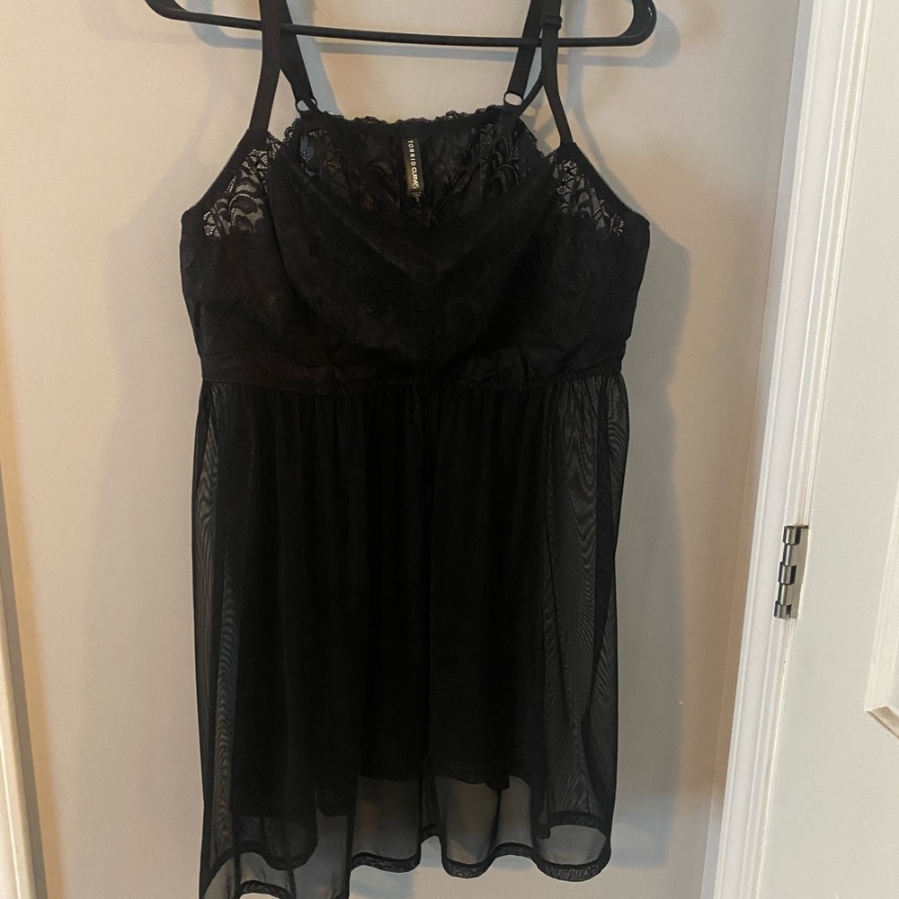 New Elegant Black Lace lingerie sz 3
